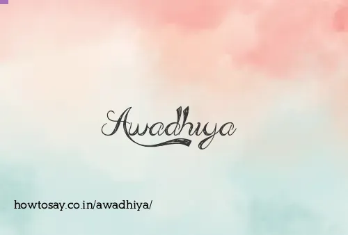 Awadhiya