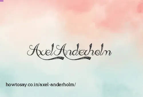 Axel Anderholm