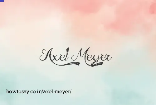 Axel Meyer