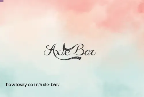 Axle Bar