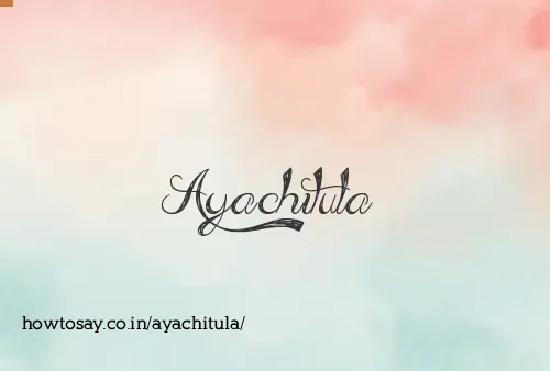 Ayachitula