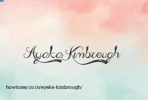Ayaka Kimbrough