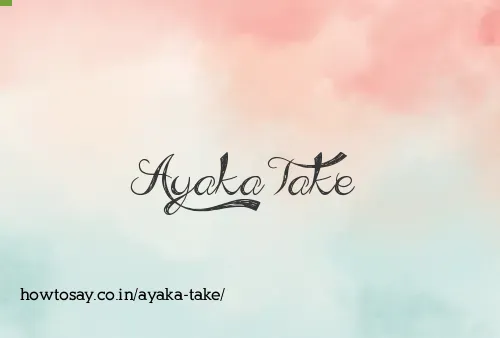 Ayaka Take