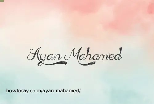 Ayan Mahamed