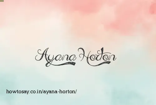 Ayana Horton