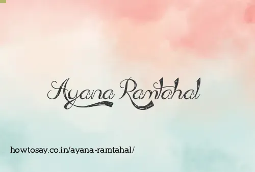 Ayana Ramtahal