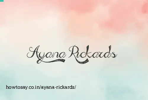 Ayana Rickards