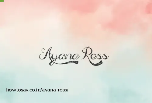 Ayana Ross