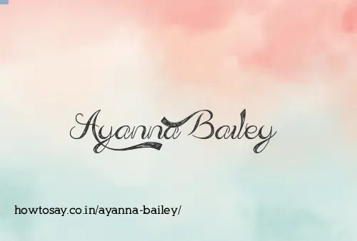 Ayanna Bailey