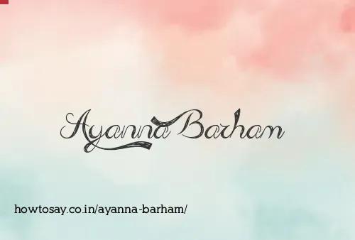 Ayanna Barham