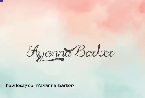 Ayanna Barker