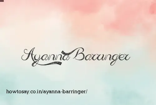Ayanna Barringer