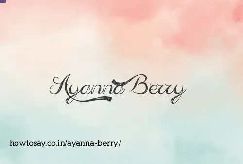 Ayanna Berry