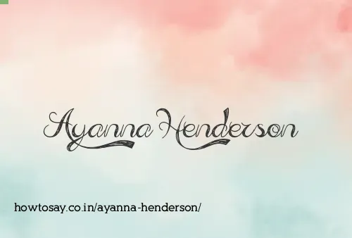 Ayanna Henderson