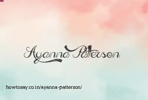 Ayanna Patterson