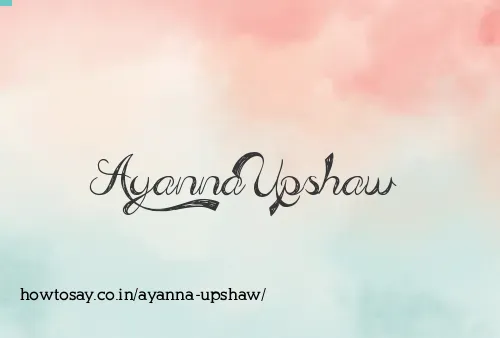 Ayanna Upshaw