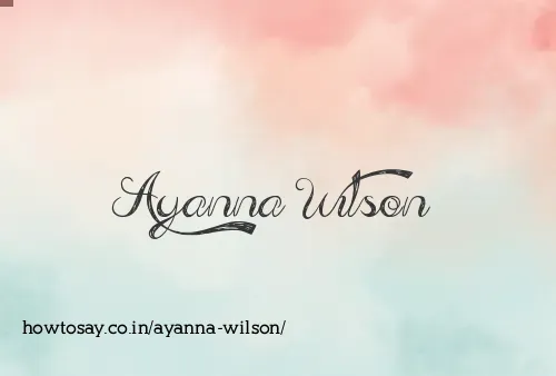 Ayanna Wilson