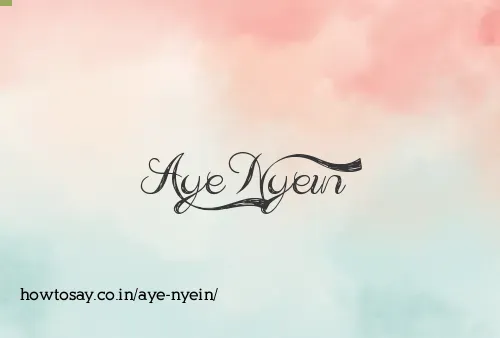 Aye Nyein