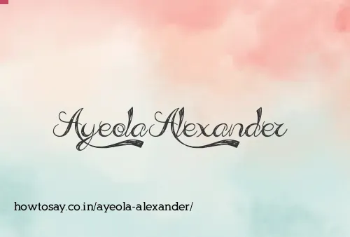 Ayeola Alexander