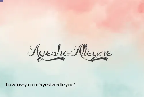Ayesha Alleyne