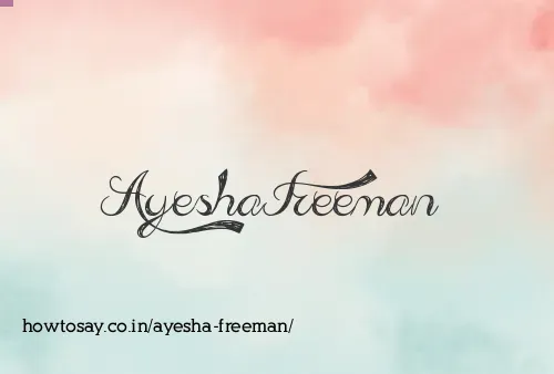 Ayesha Freeman