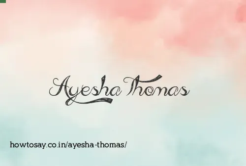 Ayesha Thomas