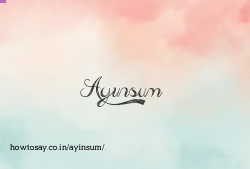 Ayinsum