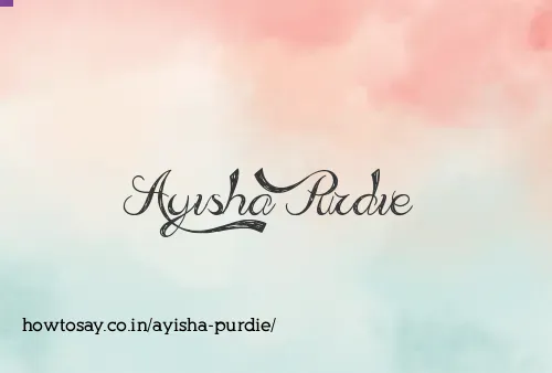 Ayisha Purdie