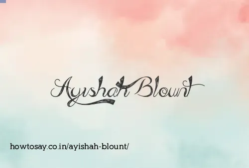 Ayishah Blount