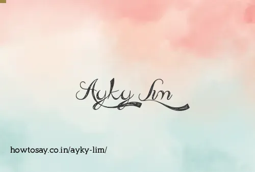 Ayky Lim