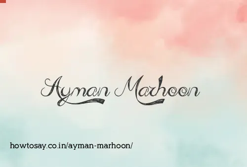 Ayman Marhoon