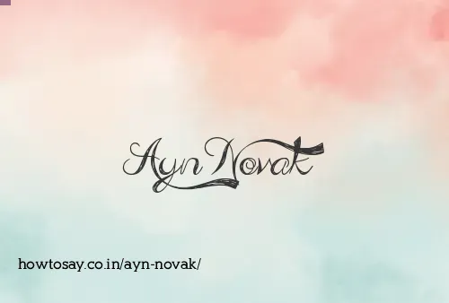 Ayn Novak
