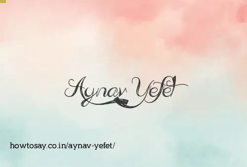 Aynav Yefet