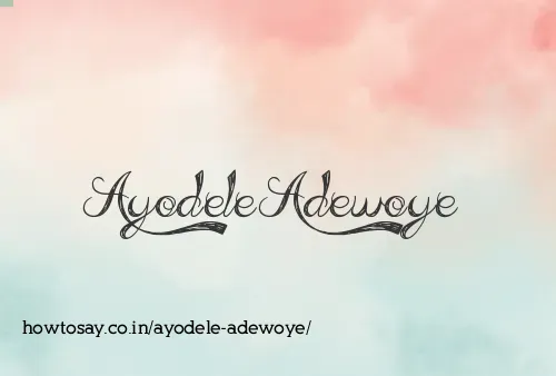 Ayodele Adewoye