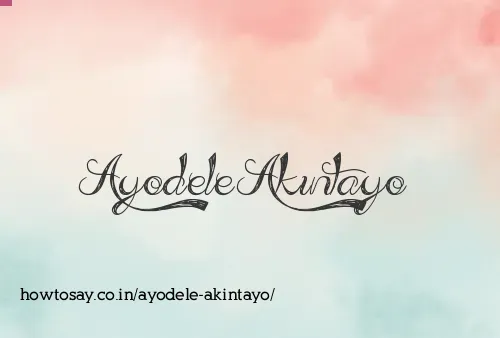 Ayodele Akintayo