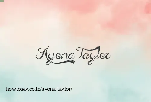 Ayona Taylor