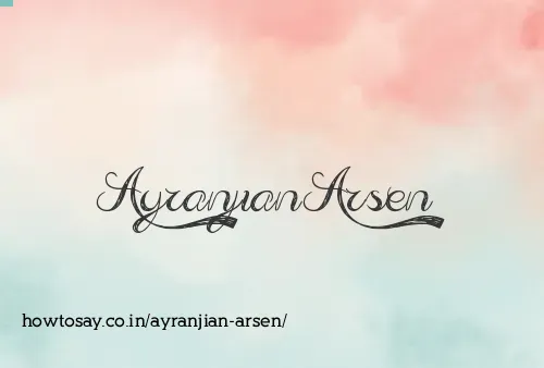 Ayranjian Arsen