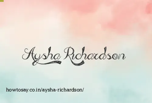 Aysha Richardson