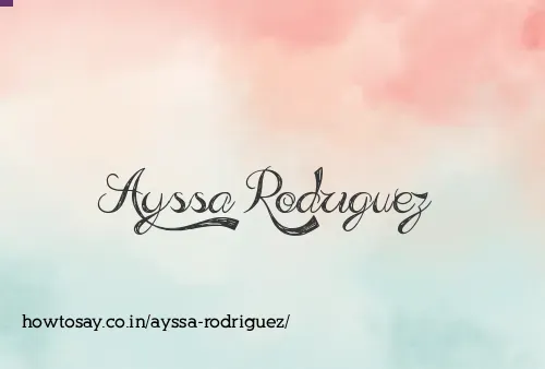 Ayssa Rodriguez