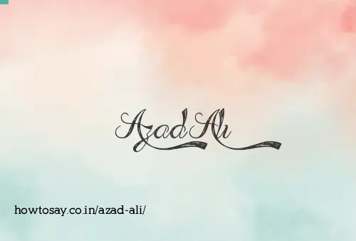 Azad Ali
