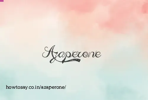 Azaperone