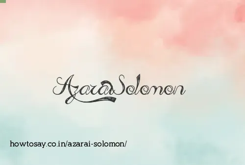 Azarai Solomon