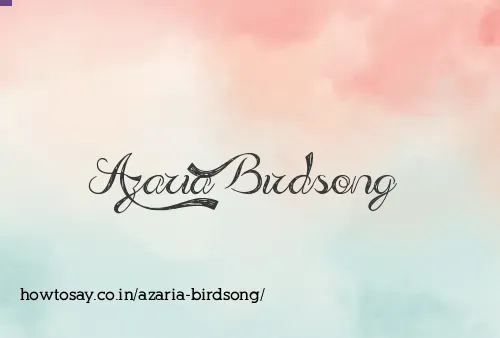 Azaria Birdsong