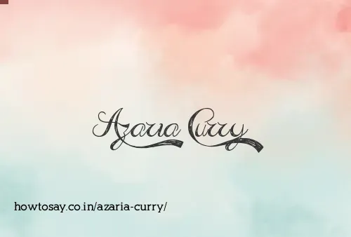 Azaria Curry