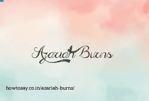 Azariah Burns