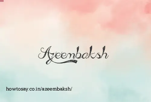 Azeembaksh