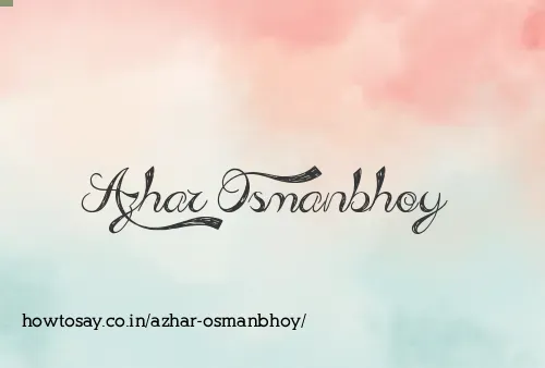 Azhar Osmanbhoy