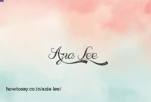 Azia Lee