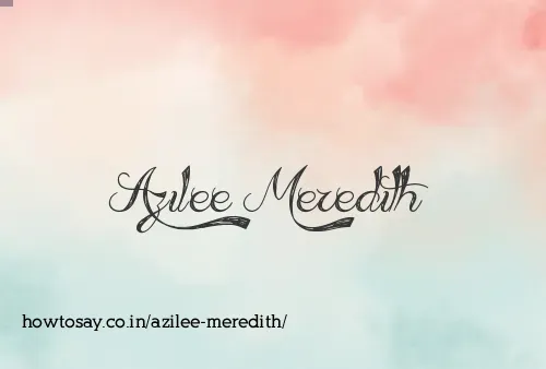 Azilee Meredith