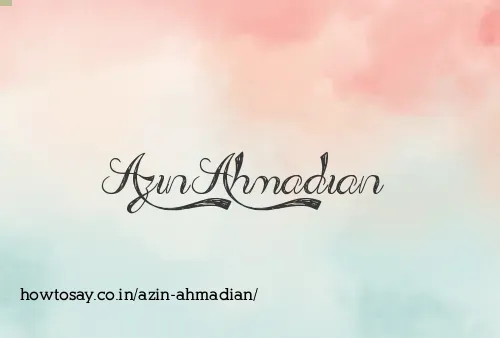 Azin Ahmadian